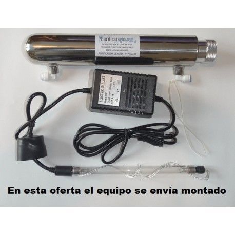 ESTERILIZADOR  DE AGUA POR ULTRAVIOLETAS 11W 226 LITROS/HORA
