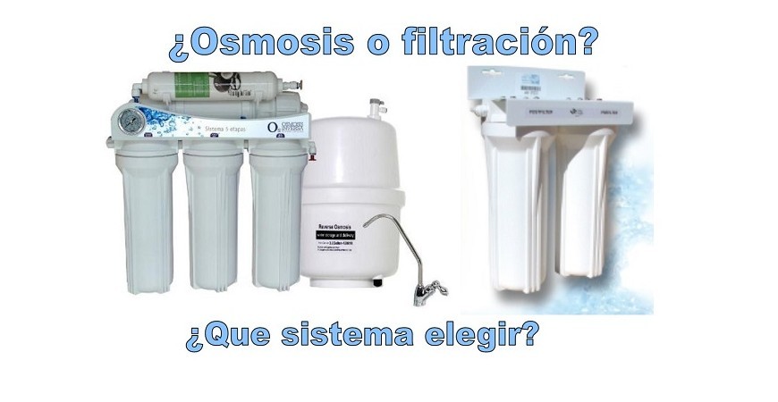 Cual es la diferencia entre un filtro purificador de agua y un purificador por ósmosis inversa.