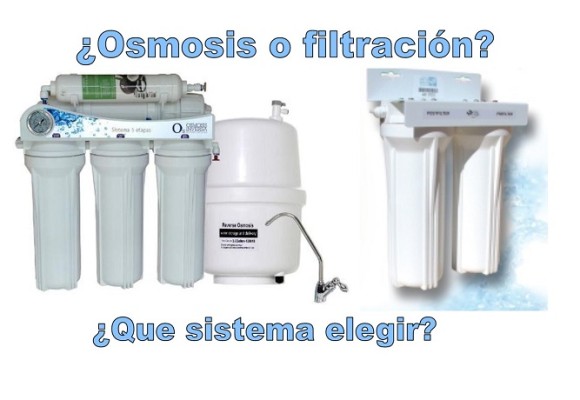 Cual es la diferencia entre un filtro purificador de agua y un purificador por ósmosis inversa.